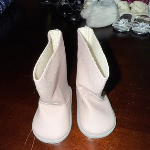 American Girl 2018 Winter Glitzer Outfit zartrosa hohe STIEFEL NUR für 18" Puppe - Bild 1 von 4