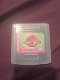 Sega Game Gear The Lost World: Jurassic Park Cartridge and Clear Case Tested OEM
