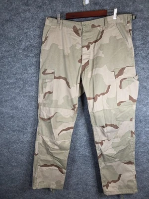 Pantalones Rothco Para Hombre Grandes Regular Camuflados BDU Carga Táctico Desierto 6 Bolsillos 36x30 Foto 1 de 4