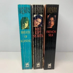 3x Sandra Brown Paperback Books Bundle Lot Romance, Thriller - Picture 1 of 5
