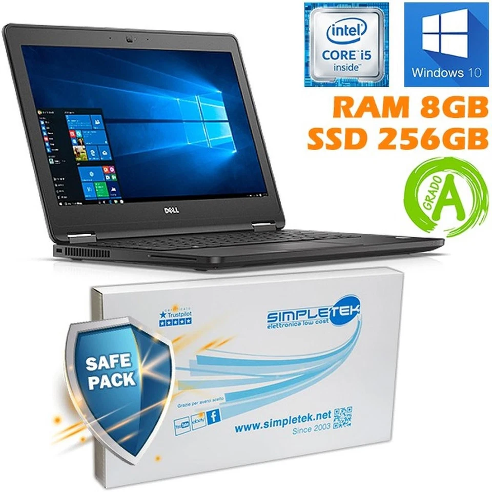 Dell Latitude E7270 I5 6300u 12,5" Ddr4 8gb SSD M.2 256gb HDMI Wi Renovado - Imagen 1 de 4