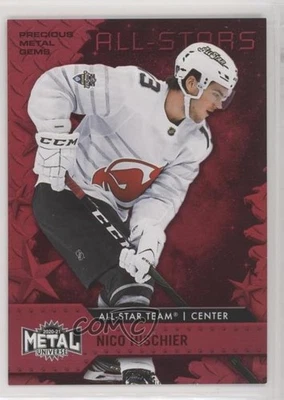 2020-21 Skybox Metal Universe All-Stars PMG Red /90 Nico Hischier #193 - Image 1 of 2