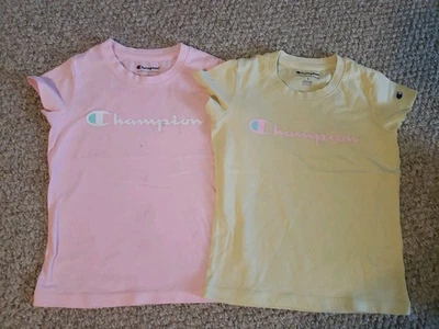 Champion Logo Girls T-shirts Size 6 - Image 1 of 4