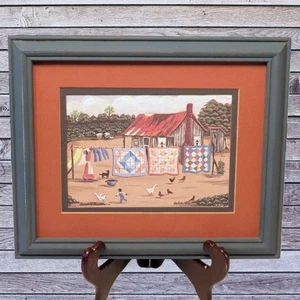 Künstler Bonnie Butler Pastell Kunstwerk Southern Wash Day & Quilts Bibelvers 14:6 - Bild 1 von 4