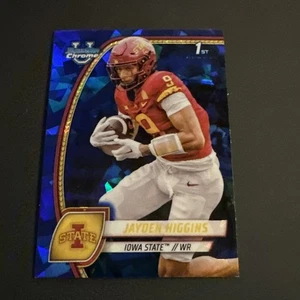 2024 Bowman Chrome University Sapphire Base Jayden Higgins Iowa State #94 1st - Picture 1 of 10