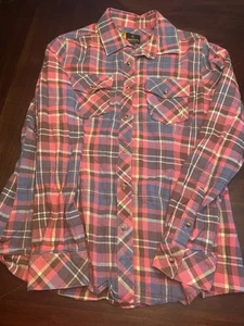 Browning Plaid Flannel Shirt Womens Large Hunting - Picture 1 of 6