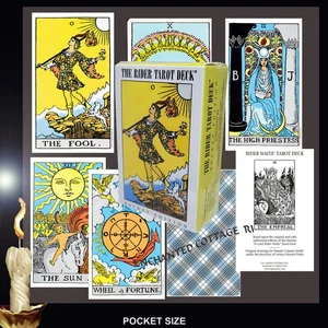 ✶POCKET SIZE✶ RIDER-WAITE® Tarot 78 CARDS & INSTRUCTION BOOKLET Factory Sealed - Picture 1 of 13