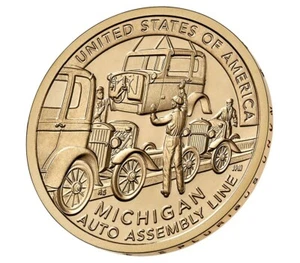 2025-PD Michigan American Innovation Dollar 2-Coin Set In Hand, Free Shipping! - Picture 1 of 4