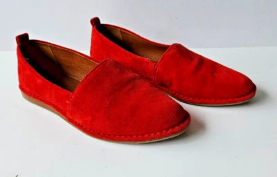 Mocasín de gamuza suave rojo línea A Frye Helena vintage para mujer 6B 3471317 MIRAR Foto 1 de 4