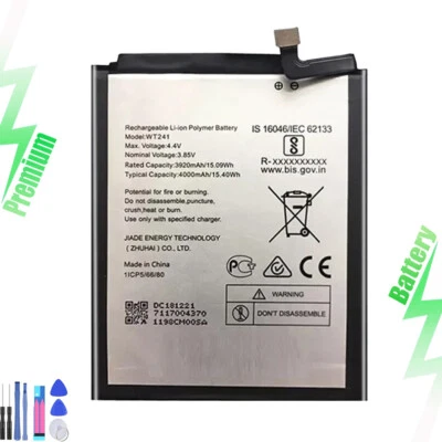 NUEVA Batería 4000mAh WT241 Para Nokia Versión 3V TA-1153 Alta Capacidad Reemplazar Foto 1 de 4
