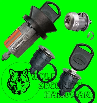 Ford Explorer Sport Trac 02-05 Ignition Door Tailgate Lock Cylinder Set 2 Keys - Image 1 of 2