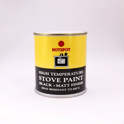 Vernice nera per stufa Hotspot alta temperatura - finitura opaca - latta e aerosol - Immagine 1 di 4