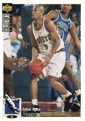 Jalen Rose 1994 Collector's Choice #238 Denver Nuggets - Image 1 of 2