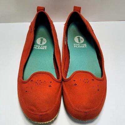 Zapatos sin cordones Patagonia para mujer talla 6 pantuflas de gamuza de microfibra rojo lavado T51940 Foto 1 de 4