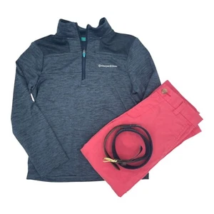 Vineyard Vines Boys Size 6 The Shep Shirt + Breaker Pant + Belt * $280 Value! * - Picture 1 of 20