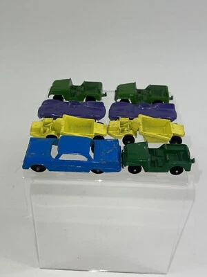 Tootsie Toy Lot Of 8 Vintage 1960's-70's Jeeps Jaguar Excavator Minty Lot - Image 1 of 4