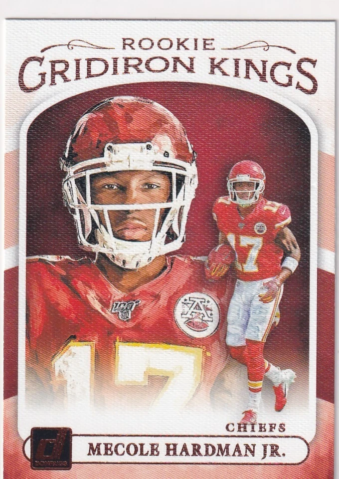 2019 DONRUSS GRIDIRION KINGS RC MECOLE HARDMAN JR. KANSAS CITY CHIEFS BZ-1397 - Image 1 of 1