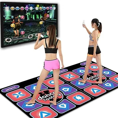PC TV Dancing Mat Double User Music Game Mats Remote Control Family Dance Pads L - Image 1 of 4