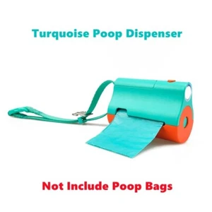 Dog Poop Bag Dispenser with Built-in LED Flashlight and Metal Clip for Leash - Picture 1 of 20