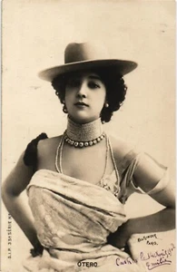 Antigua postal vintage artista española La Bella Otero (858) - Imagen 1 de 2