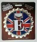 British Male Gift Personalised E 3 in1 Coaster Bottle Opener Magnet Bttl Buster