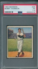 1950 Bowman #28 Bobby Thomson PSA FR 1.5 *5216