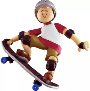 Decorazione Albero di Natale Personalizzata Skateboarder - Foto 1 di 1