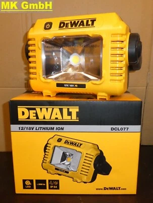DeWalt DCL 077 LED Akku Baustellenleuchte, 12/18V Lampe, Leuchte Arbeitsstrahler - Bild 1 von 4