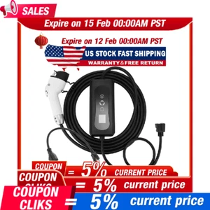 EV Charger 16A Electric Car Portable Charging Cable NEMA6-20 EVSE 110V-220V US - Picture 1 of 24