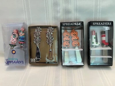 3 BOSTON INT'L  STAINLESS STEEL SPREADERS, 1 DANA SIMSON CERAMIC SPREADERS - Image 1 of 4