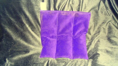 WHEATBAGSRUS Wheat bag 3 Sectional Lavender, in luxury purple velour - Ease aching backs
