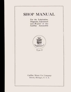 1919 1920 Cadillac Type 57 Service Shop Repair Manual Engine Drivetrain Wiring - Picture 1 of 1