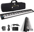 Electric Keyboard Piano 88 Keys - Portable Foldable Digital Piano Keyboard with 