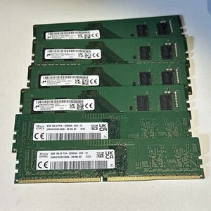 Lot of 6 Hynix & Micron 8GB 1Rx16 PC4-3200AA-UC0 DDR4 DIMM RAM - Picture 1 of 1