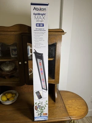 Aqueon OptiBright Max LED Lighting System 30-36" for Fish Tanks Remote Control - Image 1 of 4