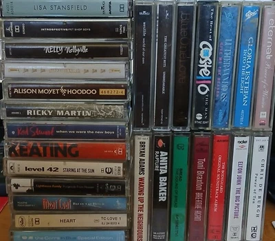 Music Cassette Album Tapes assorted - Large Selection Pop Rock Combine Shipping - Image 1 of 4
