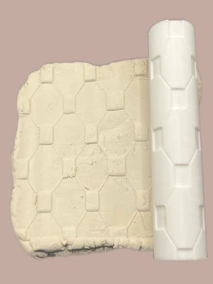 Rodillo de estampado de colmena hexagonal 3D Foto 1 de 4