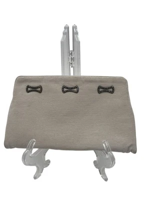 Bolso sin asas de noche vintage con detalles de marcasita y monedero Foto 1 de 4