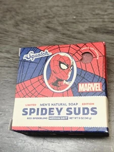 Dr Squatch Limited Edition Marvel Spidey Suds Natural Bar Soap Spider Man 5oz - Picture 1 of 6