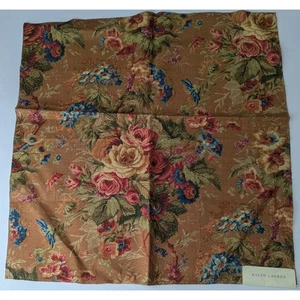 Ralph Lauren 100% Linen St Germain Capercaille Floral Tamarind LFY50532F - Picture 1 of 4