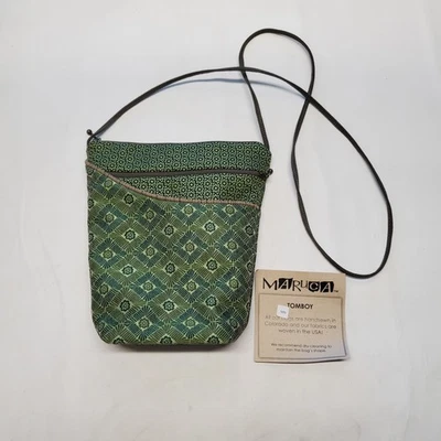 Bandolera Maruca Tomboy verde tres bolsillos Foto 1 de 4