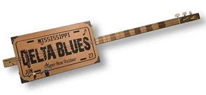 Matteacci's Delta Blues 3 Special  Cigar Box Guitar Made In Italy - Picture 1 of 4