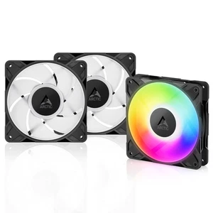 ARCTIC P12 Pro A-RGB (3pak) Premium wentylator PC 120mm PWM Case Fan 4-pinowa obudowa - Zdjęcie 1 z 8