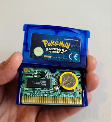Pokemon Sapphire Genuine Nintendo Game Boy Advance New Battery PAL NDS GBA Retro - Image 1 of 4