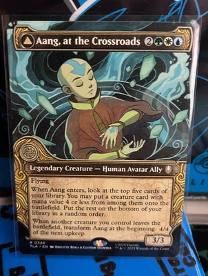 x1 Aang, at the Crossroads / Aang, Destined Savior - Showcase R MTG Avatar - Image 1 of 4