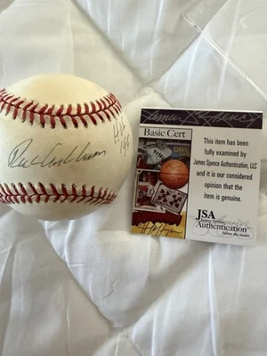 RICHIE ASHBURN SIGNED AUTOGRAPHED  ONL BASEBALL WITH HOF 95 PHILLIES - Image 1 of 3