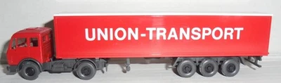 Wiking 541 Mercedes Benz Rimorchio Sattelzug UNION-TRANSPORT Per H0 #F8# - Immagine 1 di 4