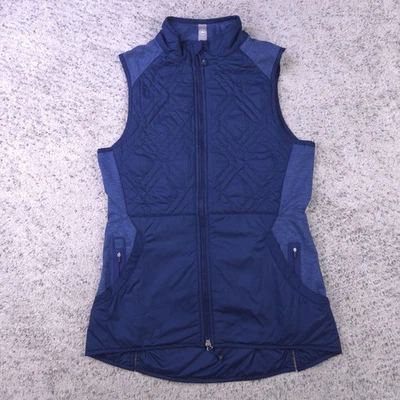 Chaleco Peter Millar para mujer XS Golf Lizzie híbrido acolchado aislado elástico azul marino Foto 1 de 4