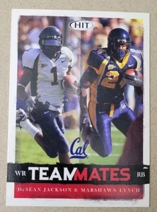 2008 Sage HIT Teammates Marshawn Lynch / DeSean Jackson Rookie #53 Golden Bears - Picture 1 of 2