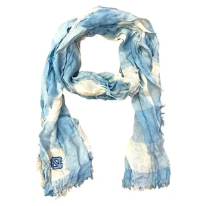 North Carolina Tar Heels Buffalo Check Oblong Scarf - Picture 1 of 1